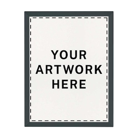 United Visual Products Drop-In Shadowbox, 12"x18", Walnut/Cloud UVSB1218-WALNUT-CLOUD